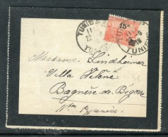Tunisie - Carte Lettre De Tunis Pour Bagnère De Bigorre En 1918   Réf O 275 - Brieven En Documenten