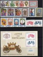 VATICANO - VATICAN - 1985 - Annata Completa - 16 Valori + 1 BF - Complete Year - ** MNH/VF - Años Completos