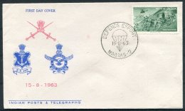 1963 India Defence Force FDC / First Day Cover - FDC