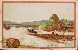 IMAGE ( Valiquet ) - Fiche Illustrée Bateaux - Belle Chromo - Le Radeau - En BE - Boats