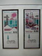 Israel 1965 MNH # Mi. 344/5 Chemical Industry Chemische Industrie - Ongebruikt (zonder Tabs)