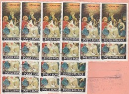 POSTAL HISTORY; AVIS DE RECEPTION- 20 STAMPS - 1992,CRISTMAS, RARE! ROMANIA - Autres & Non Classés