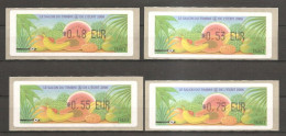 Frankreich France 2006 Salon Du Timbre & De L'Ecrit Neuf Mint Postfrisch ATM Michel Nr. 44 0,48/0,53/0,55/0,75 - 1999-2009 Illustrated Franking Labels