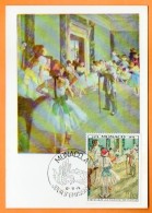 MONACO 1974  DEGAS LA CLASSE DE DANSE  Carte N° O 906 - Impressionisme