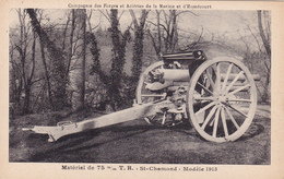 CPA (42) SAINT CHAMOND Matériel De 75 M/m T.R. Modèle 1915 Canon De 75 M/m Cannon Gun Militaria - Saint Chamond