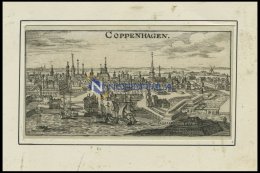 KOPENHAGEN, Gesamtansicht, Kupferstich Von Riegel Um 1690 - Litografia