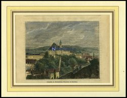 MARIENBERG, Gesamtansicht, Kolorierter Holzstich Um 1880 - Lithographies