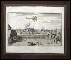 HOLDENSTEDT, Gesamtansicht, Kupferstich Von Merian Um 1645 - Lithographies