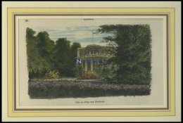 HAMBURG-BLANKENESE: Eine Villa, Kolorierter Holzstich Von Gehrts Von 1881 - Lithographies