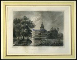 FÜRSTENAU: Das Schloß, Stahlstich Von Rohbock/Lange Um 1840 - Litografía