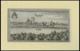 BRUNSRODE, Gesamtansicht, Kupferstich Von Merian Um 1645 - Lithographies