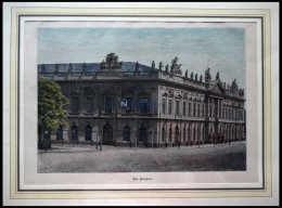 BERLIN: Das Zeughaus, Kolorierter Holzstich Um 1880 - Litografía