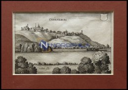 AMÖNEBURG, Gesamtansicht, Kupferstich Von Merian Um 1645 - Litografía