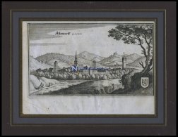 ALLENDORF, Gesamtansicht, Kupferstich Von Merian Um 1645 - Litografía