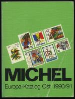 PHIL. LITERATUR Michel: Europa-Katalog Ost 1990/91, 1581 Seiten, Einbanddeckel Leichte Gebrauchsspur - Filatelie En Postgeschiedenis