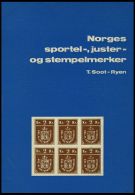 PHIL. LITERATUR Norges Sportel-, Juster- Og Stempelmerker, 1975, Oslo Filatelistklubb, 50 Seiten, Mit Farbiger Tafel Und - Filatelie En Postgeschiedenis
