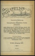 PHIL. LITERATUR Der Philatelist, Vol. XVII-XVIII, Vereins-Zeitungen Des Philatelisten-Vereins Dresden, 1896-1897, Gebund - Philatélie Et Histoire Postale