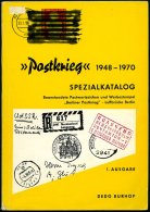 PHIL. LITERATUR Spezial-Katalog über Postkriegs-Belege 1948-1970, 1. Ausgabe 1970, Dedo Burhop, 103 Seiten - Filatelie