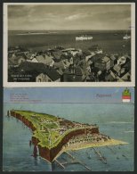 DEUTSCHLAND ETC. HELGOLAND, 2 Verschiedene Ansichtskarten - Storia Postale