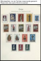 EUROPA UNION **, 1974, Skulpturen, Kompletter Jahrgang, Pracht, Mi. 146.70 - Collections