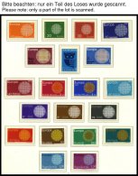 EUROPA UNION **, 1970/1, Flechtwerk Und Waagerechte Kette, 2 Komplette Jahrgänge, Pracht, Mi. 173.- - Verzamelingen