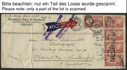 VEREINIGTE STAATEN 1927-40, 13 Verschiedene Luftpostbelege, Die Meisten Nach Europa, Bedarfserhaltung - Oblitérés