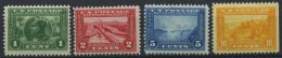 USA 203-06Aa *, Scott 397-400, 1913, Panama-Pacific Ausstellung, Gezähnt L 12, Falzrest, Prachtsatz,$ 224.50 - Used Stamps