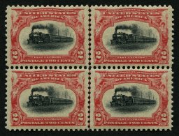 USA 133 VB **, Scott 295, 1901, 2 C. Panamerikanische Ausstellung Im Postfrischen Viererblock, Pracht, $ (160) - Usati