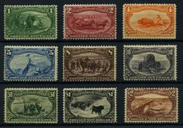 USA 117-25 *, Scott 285-93, 1898, Trans-Mississippi-Ausstellung, Farbfrischer Ungebrauchter Satz, Feinst/Pracht, $ 4460 - Used Stamps