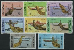 THAILAND 783-90 **, 1975, Königliche Barken, Prachtsatz, Mi. 65 - Thaïlande