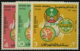 SAUDI-ARABIEN 554-56 **, 1974, Weltpostverein, Prachtsatz, Mi. 190.- - Arabia Saudita