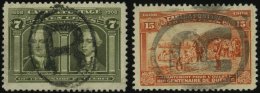 KANADA 88,90 O, 1908, 7 Und 15 C. Quebec, 2 Werte Mit R-Stempel, Feinst/Pracht, Mi.165.- - Canada