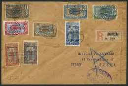 KAMERUN 30,32-34,36-39 BRIEF, 1918, 1,4,5,10 Und 20 - 35 C. Freimarken Auf Brief Von DUALA über Paris In Die Schwei - Camerún (1960-...)