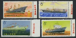 CHINA - VOLKSREPUBLIK 1113-16 (*), 1972, Handelsschiffe Der Volksrepublik China, Wie Verausgabt Ohne Gummi, Alle Vom Rec - Autres & Non Classés