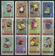 CHINA - VOLKSREPUBLIK 702-13B O, 1963, Kinderspiele, Ungezähnt, Prachtsatz, Mi. 220.- - Autres & Non Classés