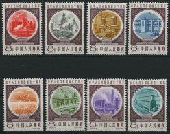 CHINA - VOLKSREPUBLIK 473-80 **, 1959, Wirtschaftliche Entwicklung, Mi.Nr. 479 Gummifleck Sonst Prachtsatz, Mi. 60.- - Altri & Non Classificati