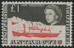 BRITISCHE GEBIETE IN DER 24 **, 1969, 1 £ Antarktisforschung, Pracht, Mi. 250.- - Altri & Non Classificati