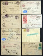 GANZSACHEN 1883-1913, Partie Von über 50 Ganzsachenkarten (fast Nur P 12 Und P 13) Nach Deutschland, Teils Mit Zusa - Stamped Stationery