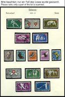 SAMMLUNGEN O, **, 1945-63, Fast Nur Gestempelter Sammlungsteil, Meist Pracht, Mi. 853.- - Lotes/Colecciones