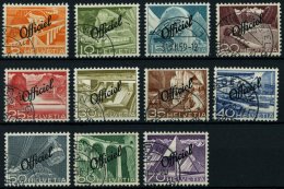 DIENSTMARKEN D 64-74 O, 1950, Officiel, Prachtsatz, Mi. 100.- - Oficial