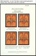 SCHWEIZ BUNDESPOST 764-67 VB O, 1963, Postgeschichtliche Motive Und Baudenkmäler In Zentrisch Gestempelten Viererbl - Oblitérés
