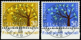 SCHWEIZ BUNDESPOST 756/7 O, 1962, Europa Mit Ersttags-Vollstempeln, Pracht - Gebruikt