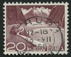 SCHWEIZ BUNDESPOST 533I O, 1949, 20 C. Grimsel-Stausee, Type I, Pracht, Mi. 85.- - Used Stamps