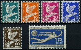 SCHWEIZ BUNDESPOST 250-55 **, 1932, Abrüstungskonferenz, Satz Feinst/Pracht, Mi. 100.- - Used Stamps