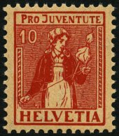 SCHWEIZ BUNDESPOST 135 **, 1917, 10 C. Pro Juventute, Postfrisch, Pracht, Mi. 60.- - Gebruikt