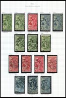 SCHWEIZ BUNDESPOST 71-73 *,o , 1900, UPU, Kleine Spezialsammlung Von 41 Werten, Nach Platten, Farben Und Zähnungen - Used Stamps