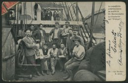 SCHWEDEN 1904, Schwedische Antarktisexpedition, Ansichtskarte Aus Argentinien Mit Dr. Nordenskjöld Und Crew Auf Der - Other & Unclassified