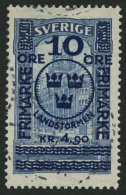 SCHWEDEN 96 O, 1916, 5 Kr. Landsturm I, Pracht, Mi. 360.- - Usados