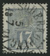 SCHWEDEN 15b O, 1869, 17 Ö. Grau, K1 SÖDERKÖPING, Rückseitig Etwas Leimfleckig Sonst Pracht, Mi. 800 - Used Stamps