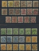 SCHWEDEN 7,9-12 O, 1858/72, 35 Sauber Gestempelte Pracht- Und Kabinettwerte - Used Stamps